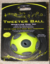 Whistling Tweeter Dog Ball by Hyper Pet