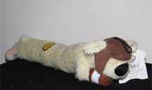 Football Loofa Sports Dog Toy that Squeaks